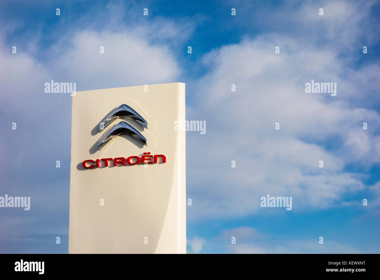 Citroen, Auto, Autohaus, Logo, Auto, Automobil, Händler, Stockfoto