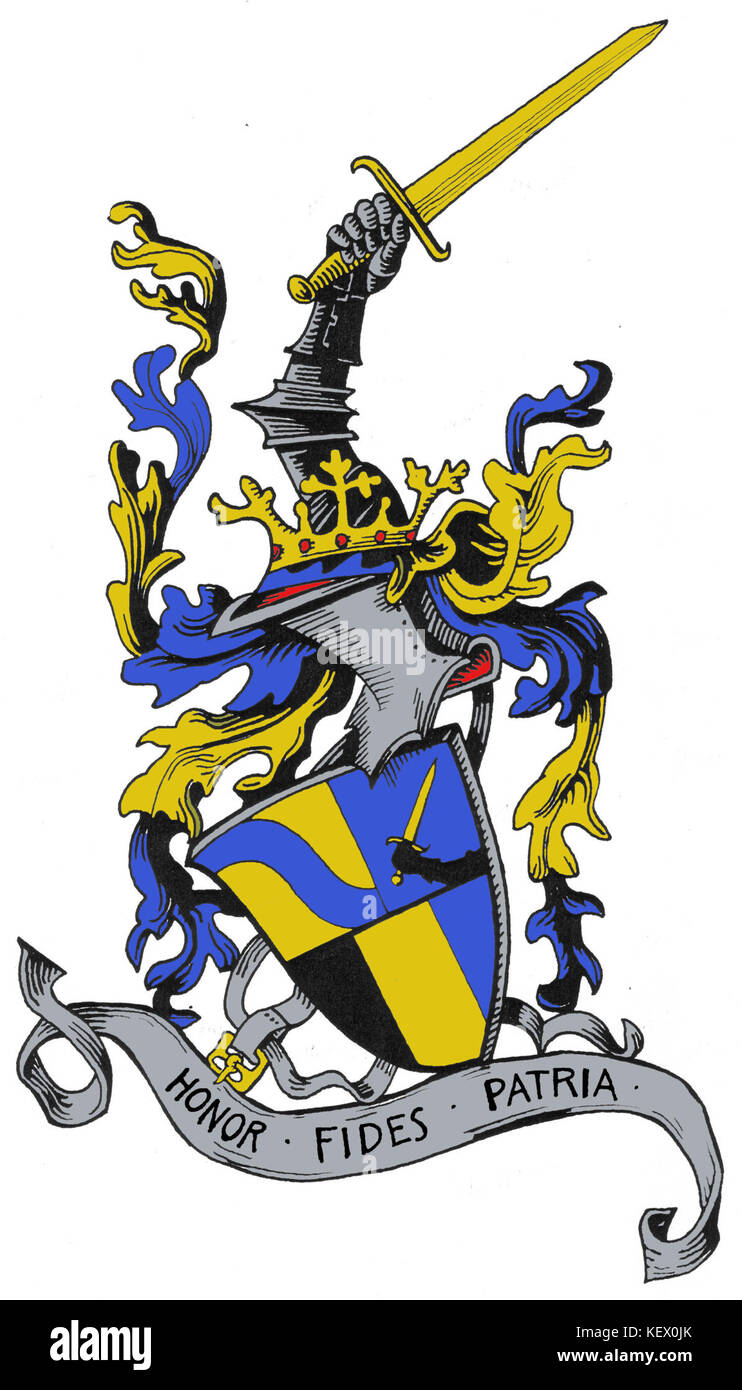 Corps Danubia Graz (Wappen) Stockfoto