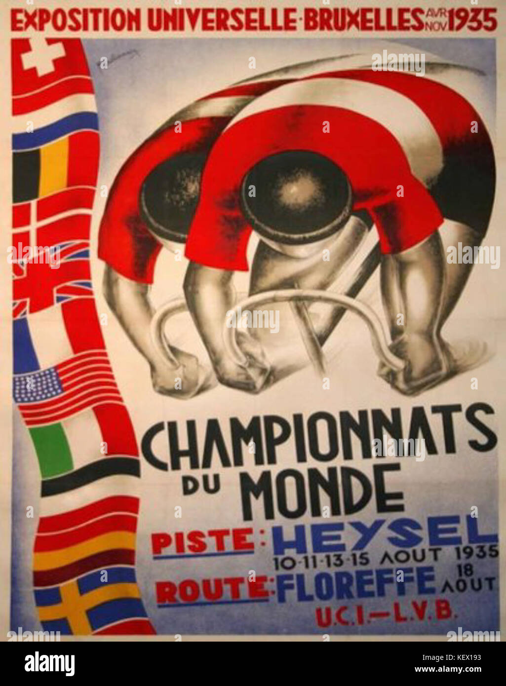 Championnats du Monde de Cyclisme 1935 Stockfoto