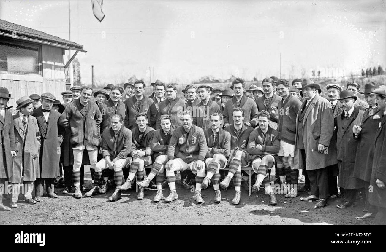 1923, Le Stade toulousain est Champion de France de Rugby Stockfoto