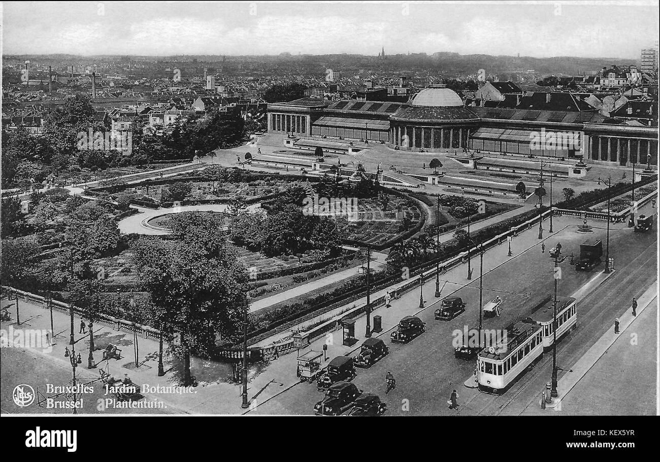 Brussel Plantentuin 1930s Stockfoto