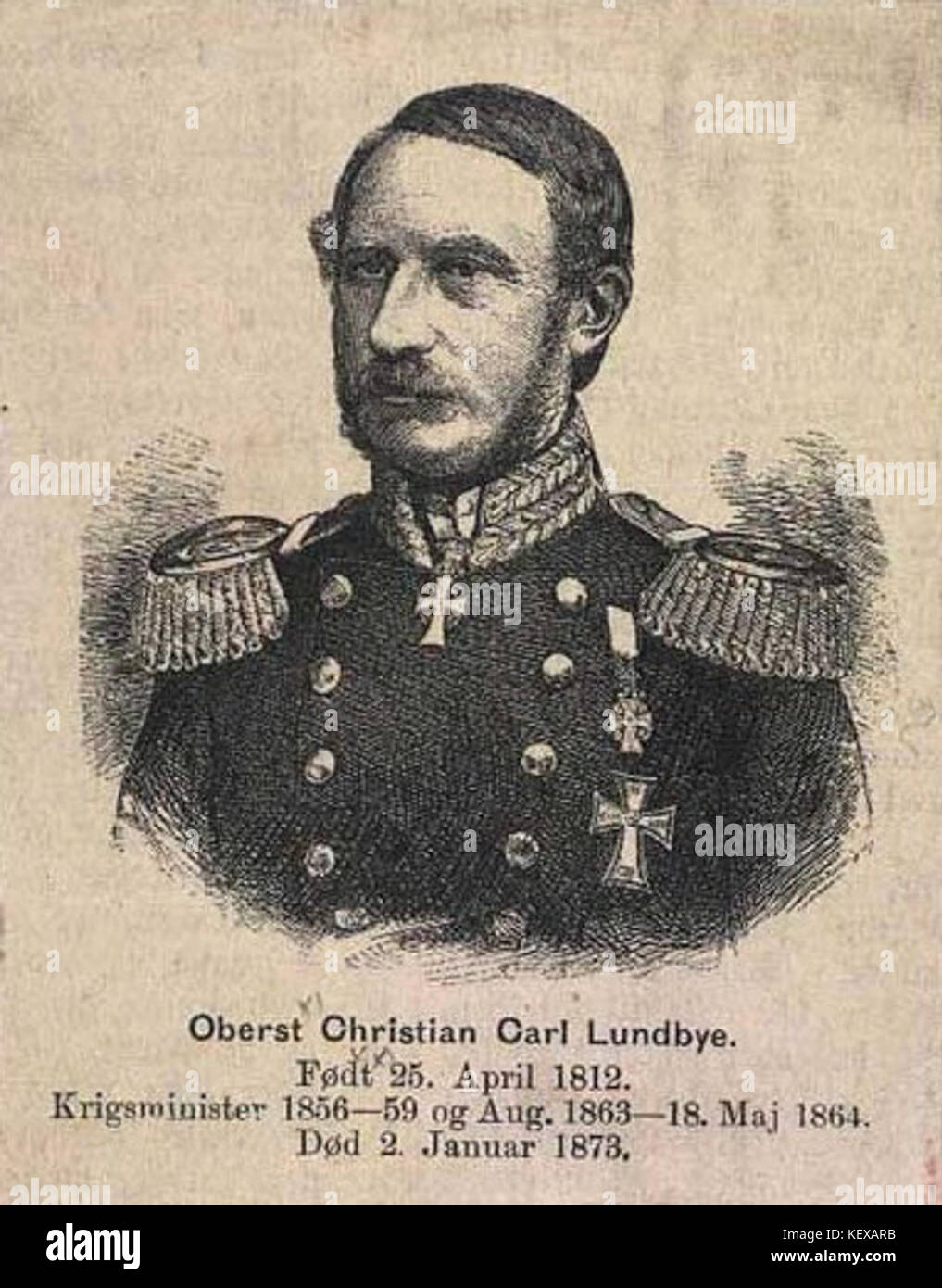 Christian Carl Lundbye 1812 1873 Stockfoto