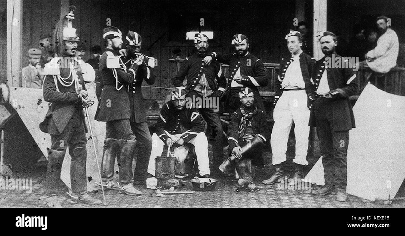 1870 CuirassiersMetz Stockfoto