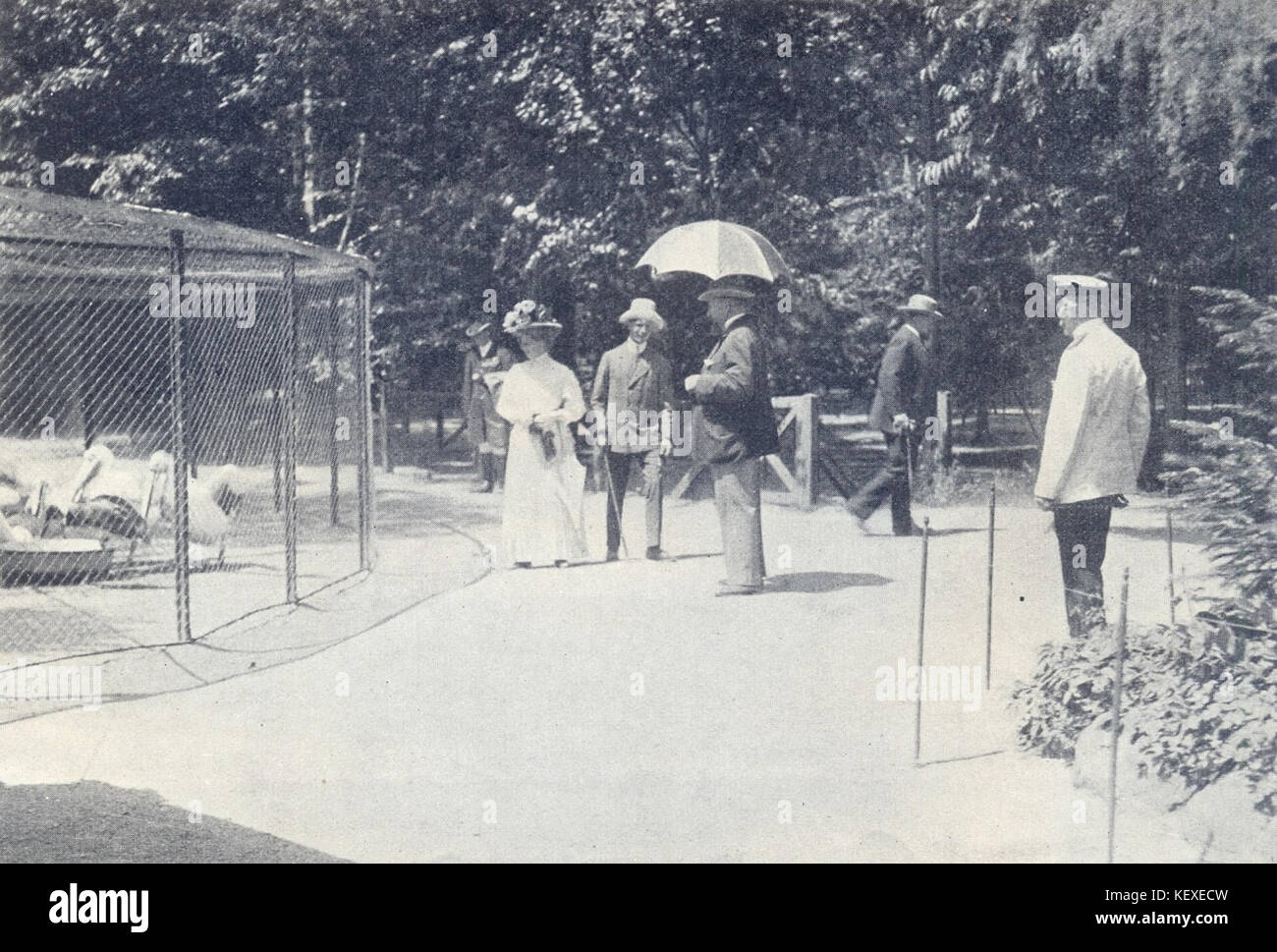 3 K15 614 22 Ferdinand I. von Bulgarien in Sofia Zoo, 1908 Stockfoto