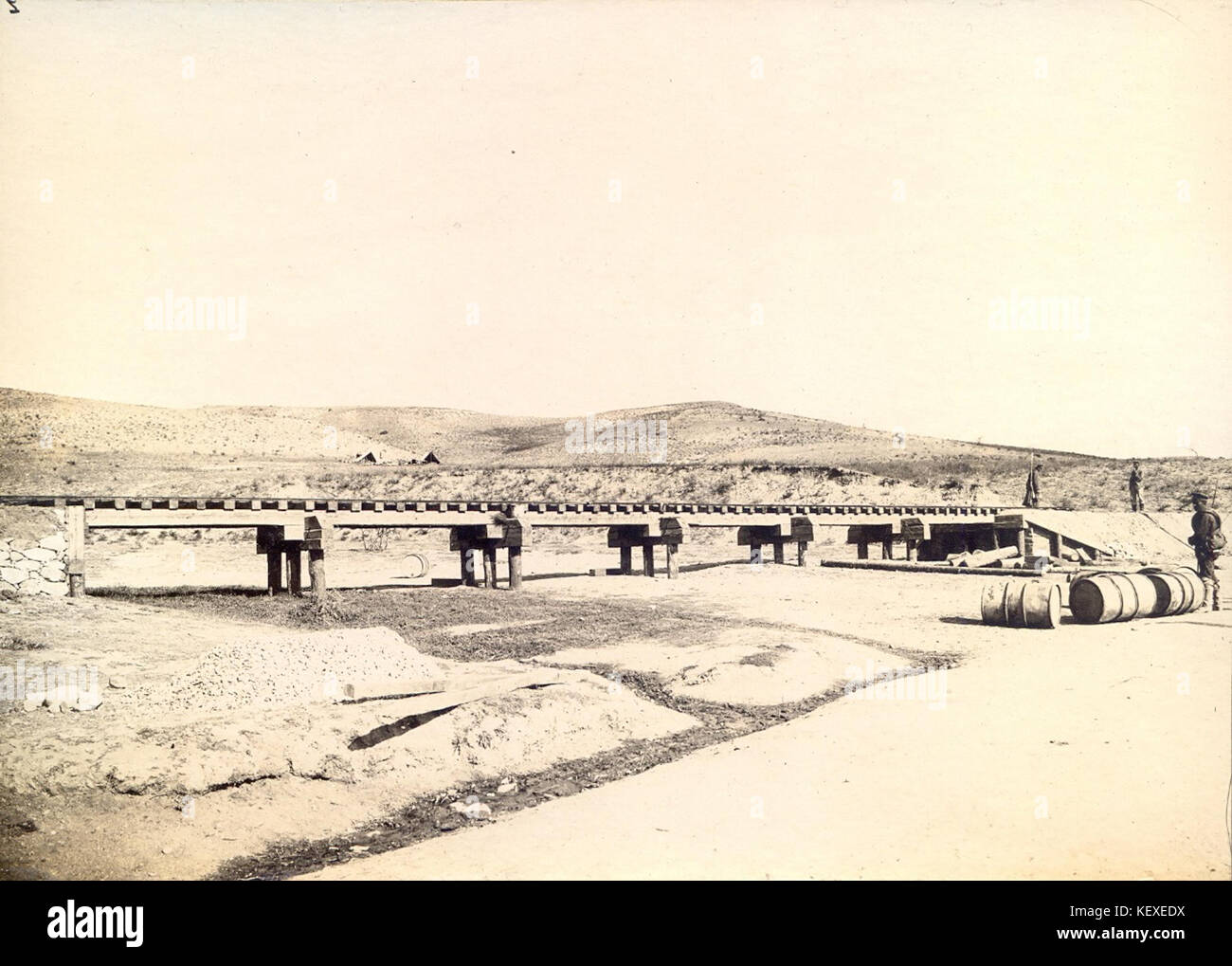 3 K15 380 24 Kresna Schlucht, Radomir Marino Pole Eisenbahn, 1916 1917 Stockfoto