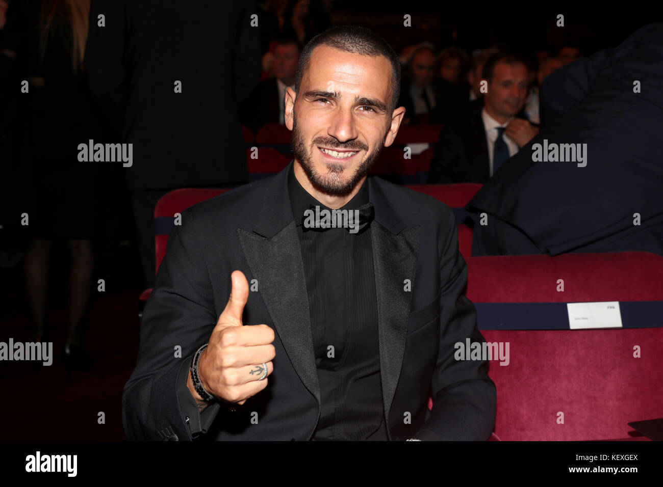 Leonardo Bonucci bei den besten FIFA Football Awards 2017 im Palladium Theatre, London. Stockfoto