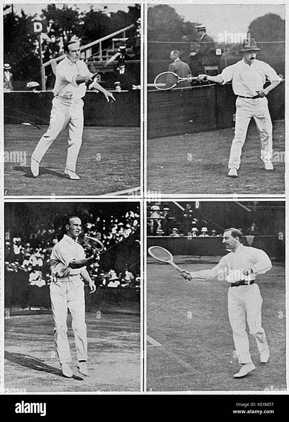 Britische Davis Cup Team 1914 Stockfoto