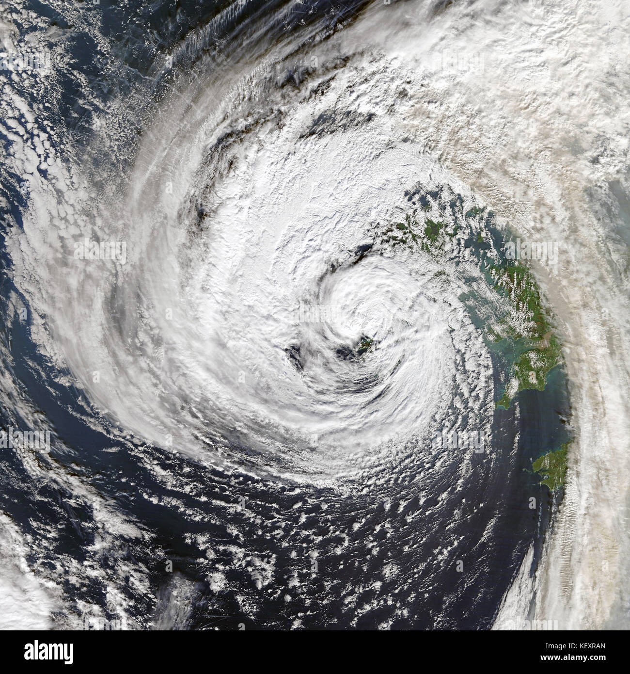 Hurrikan Ophelia. Elemente dieses Bild von der Nasa eingerichtet. Stockfoto