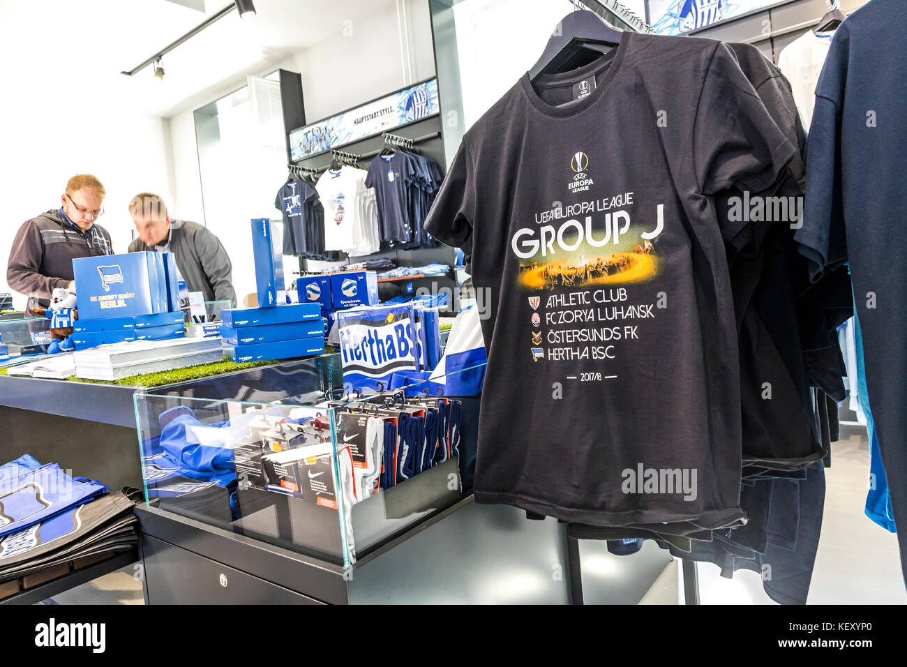 Hertha BSC Fanshop in der Hanns-Braun-Straße in Berlin Stockfoto Hertha BSC Fanshop in der Hanns-Braun-Straße in Berlin Stockfoto