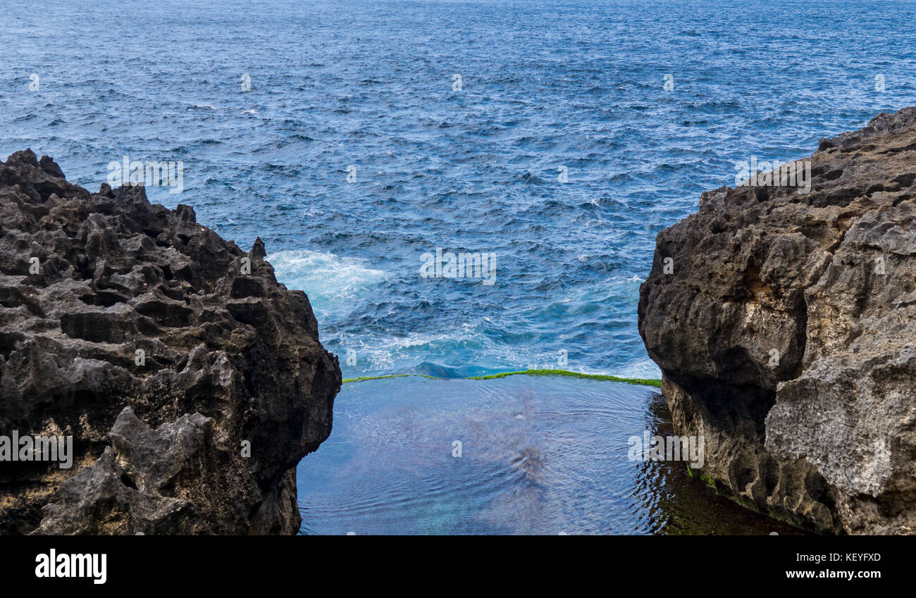 Engel Billabong bei Nusa Penida, BALI Stockfoto