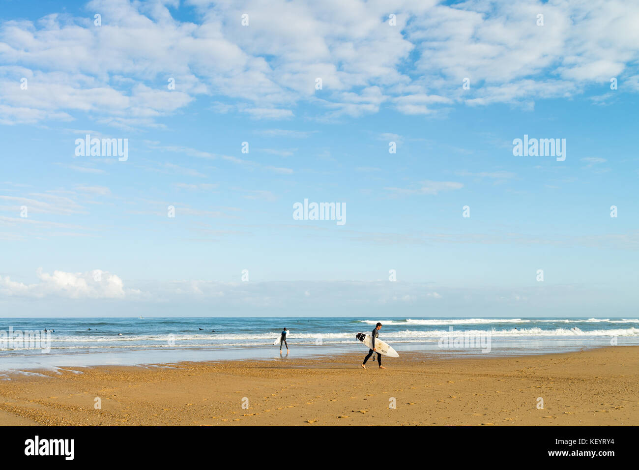 Plage des estagnots, Seignosse, Frankreich, Europa. Stockfoto