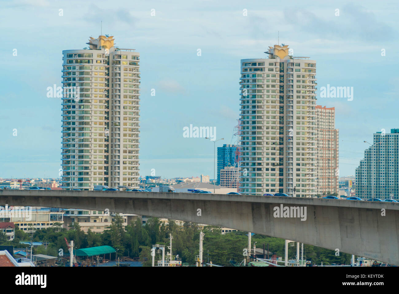 Stadtbild von Bangkok. Stockfoto