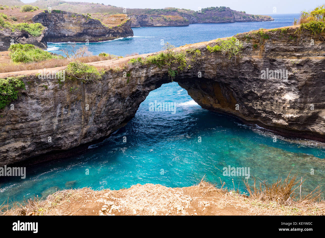 Broken Strand, Nusa Penida, BALI Stockfoto