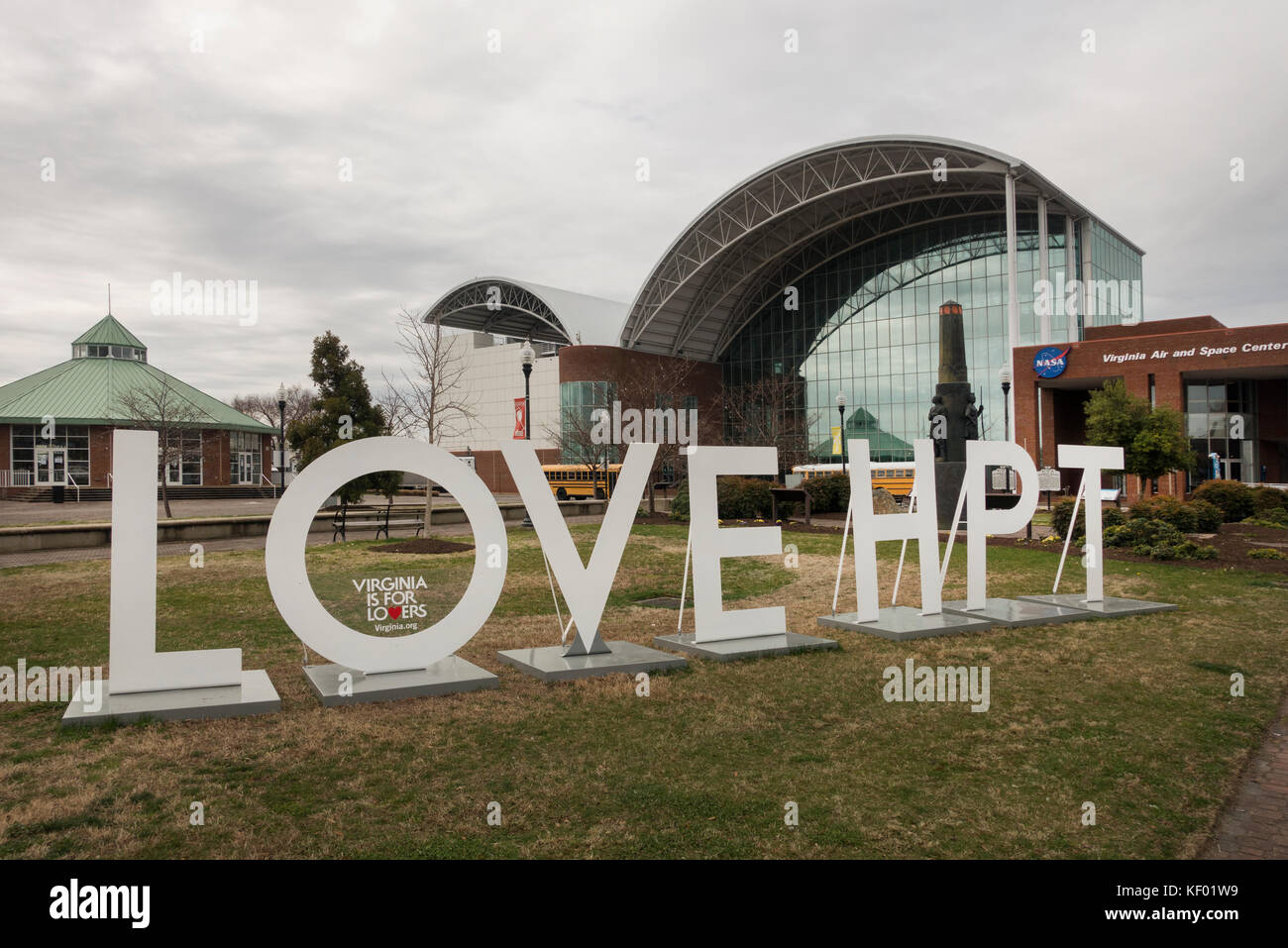 Virginia Air und Space Center Hampton VA Stockfoto