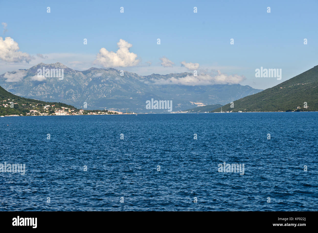 Die Bucht von Kotor, Herceg Novi, Montenegro Stockfoto