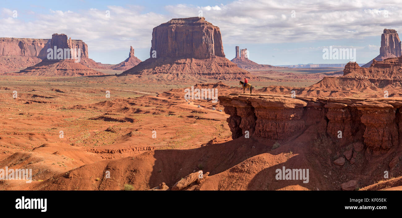 John Ford point, Monument Valley Navajo Parks in Utah - Arizona Grenze Stockfoto