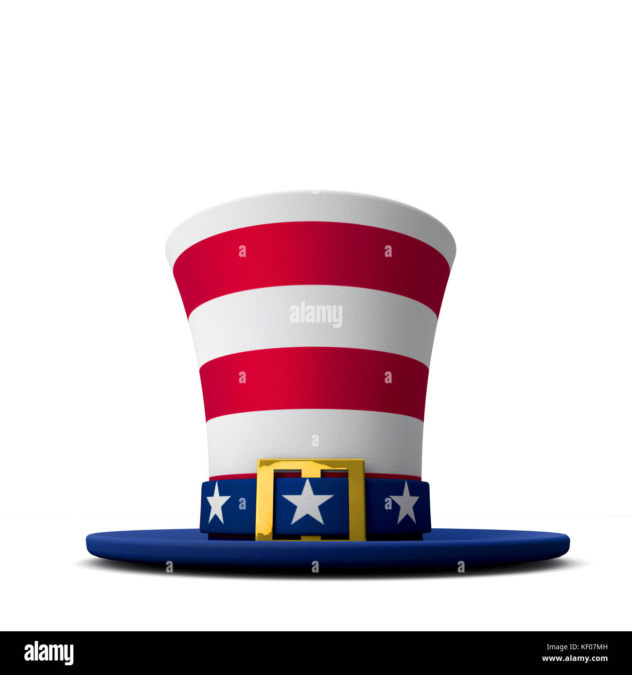 United States Uncle Sam Sterne und Streifen hat. 3D-Rendering Stockfoto
