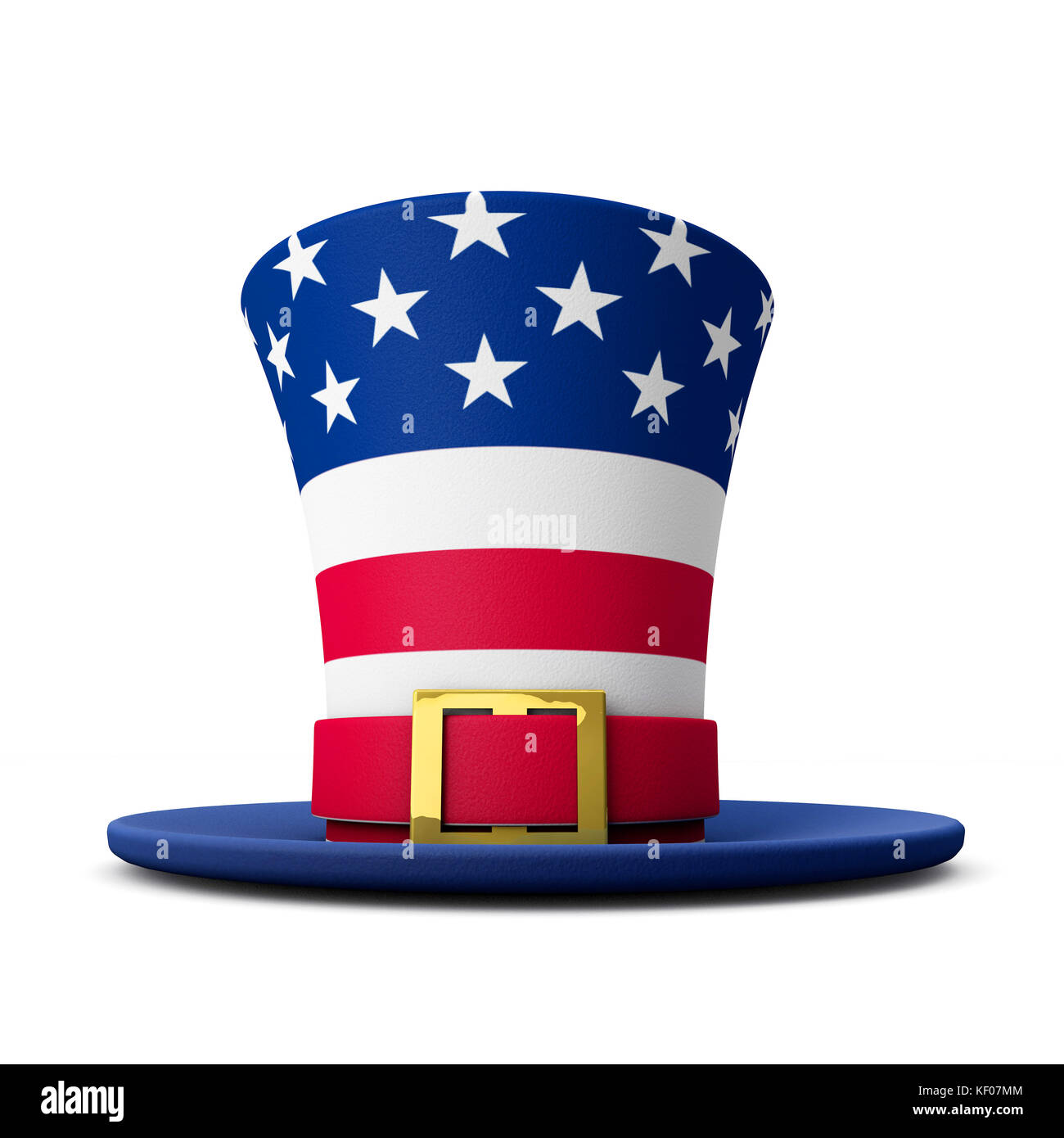 United States Uncle Sam Sterne und Streifen hat. 3D-Rendering Stockfoto