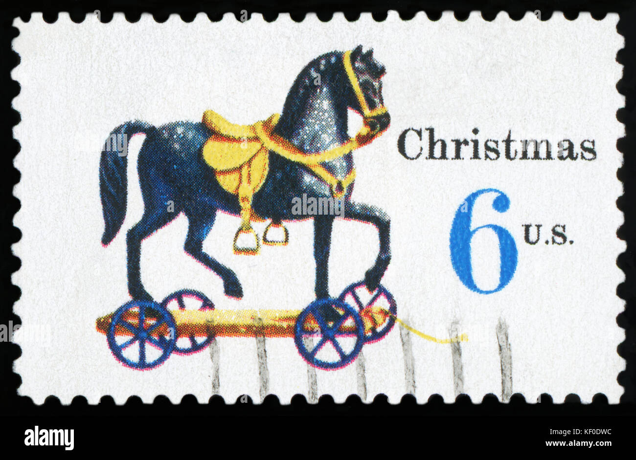 US-Briefmarke - Weihnachten Stockfoto
