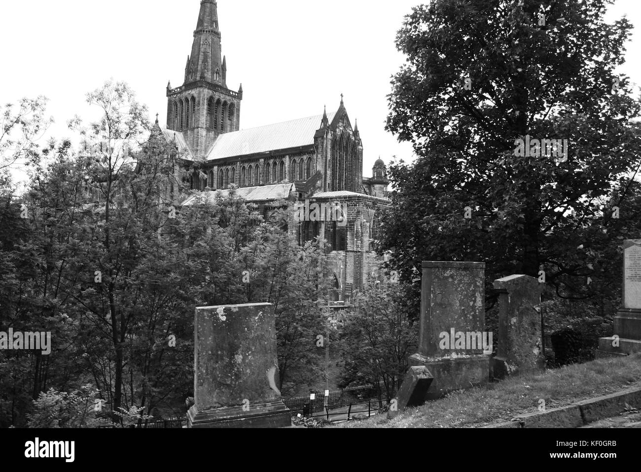 Glasgow necropolis Stockfoto