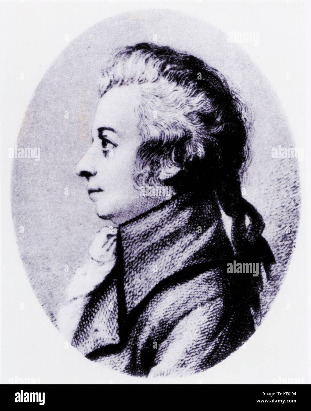 Wolfgang Amadeus Mozart von Dora Stock, Dresden. Der oesterreichische Komponist, 1756-1791. 1789. Stockfoto