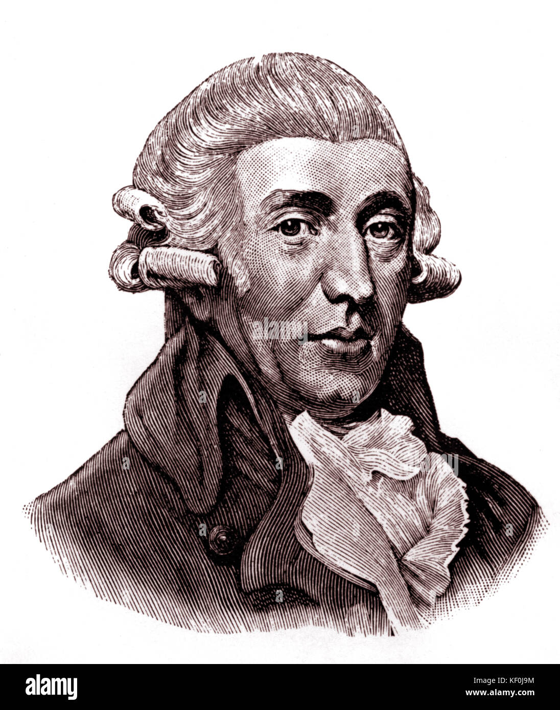 Franz Joseph Haydn portrait. Österreichische Komponist 17321809