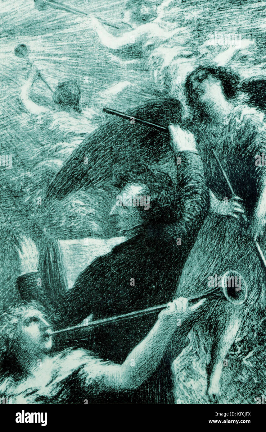 Berlioz, Hector (1803-1869) Requiem von fantin-latour von Berlioz durchgeführt. Der französische Komponist (1803-1869). Stockfoto