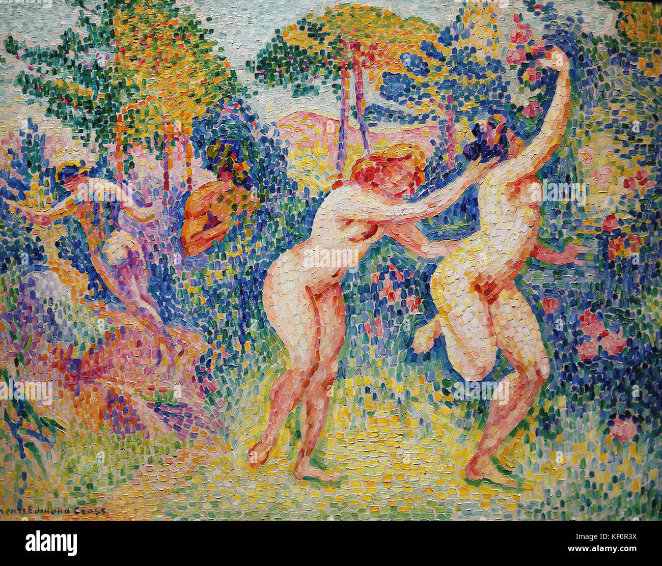 Henri-Edmond Cross La Fuite des Nymphes Stockfoto