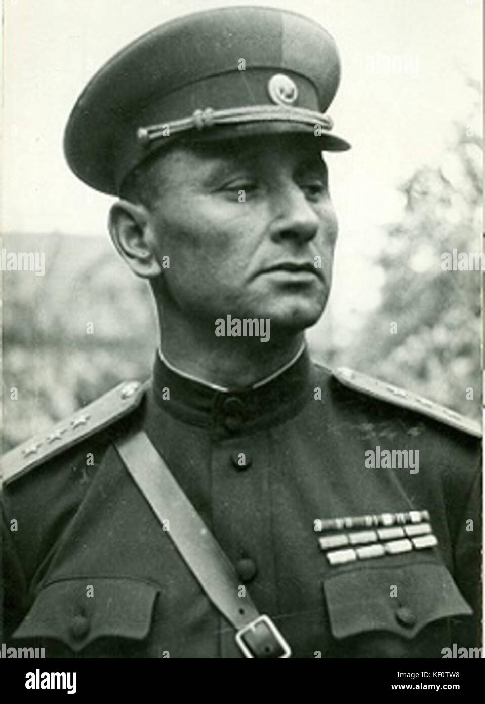 General Andrej Grecko war ein bemerkenswerter Militärspieler während des frühen 20. Jahrhunderts und diente in den Streitkräften der Sowjetunion. Stockfoto