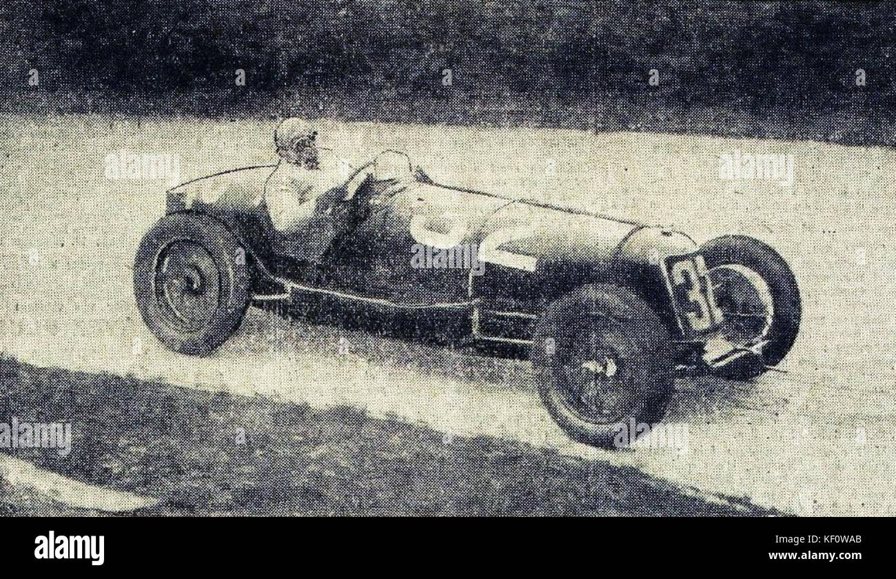 Giuseppe Campari Sieger Coupe du Grand Prix de l'ACF 1933 Stockfoto
