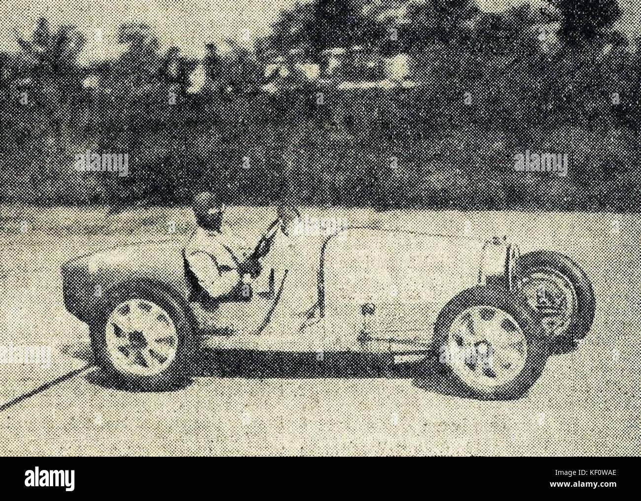 La Bugatti de Chiron et Varzi, au Grand Prix de l'ACF 1931 Stockfoto
