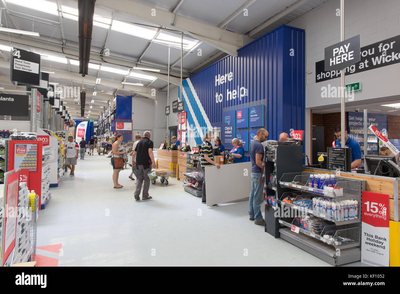 Wickes Baumarkt, Trowbridge Stockfoto