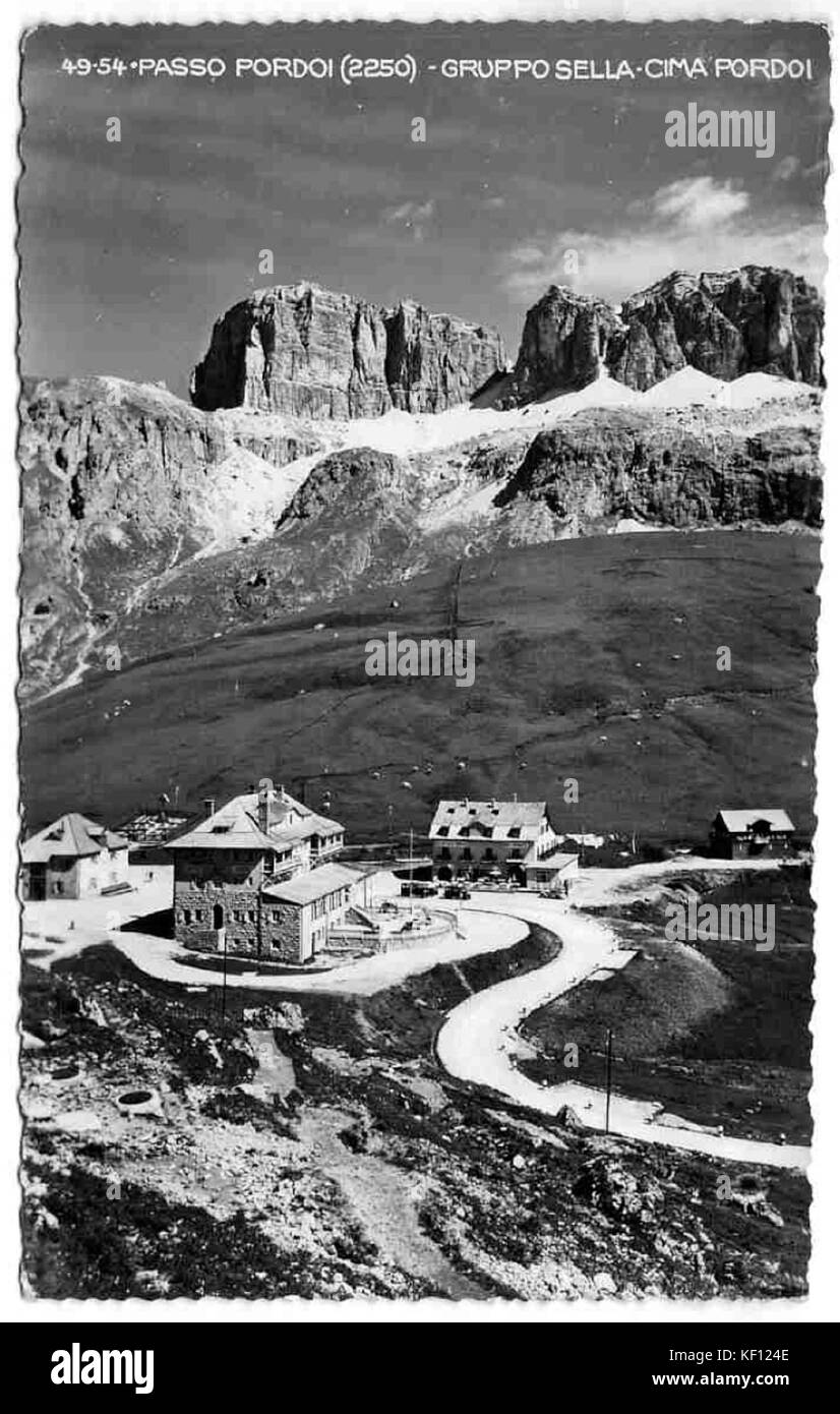 Gruppo Sella Cima Pordoi, Passo Pordoi, Italien, 1930 Stockfoto