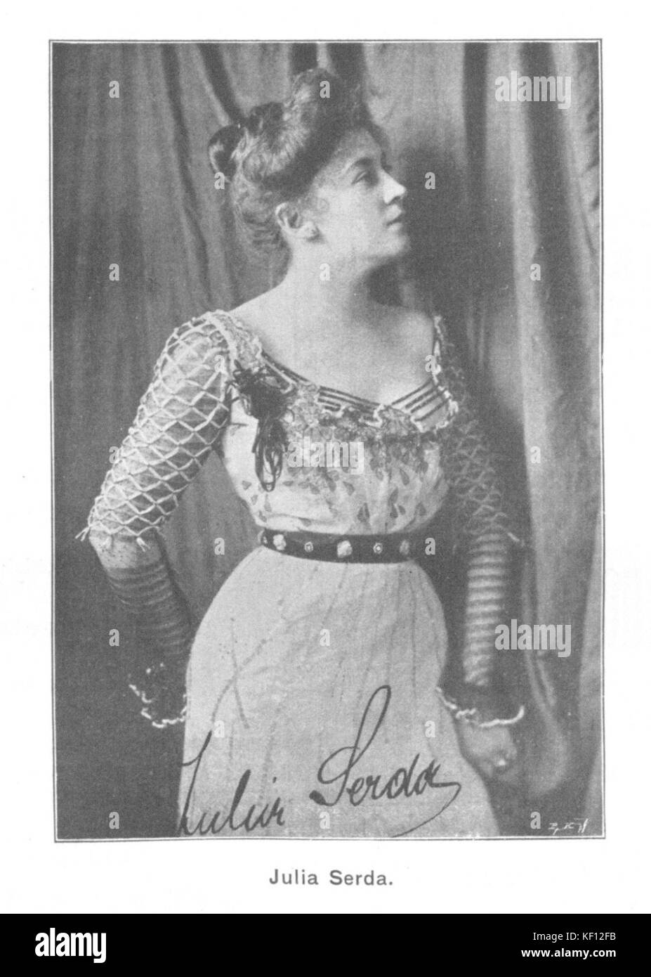 Julia Serda 1902 Stockfoto