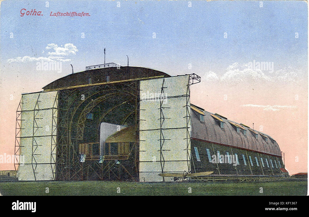 Gotha Luftschiffhafen Stockfoto