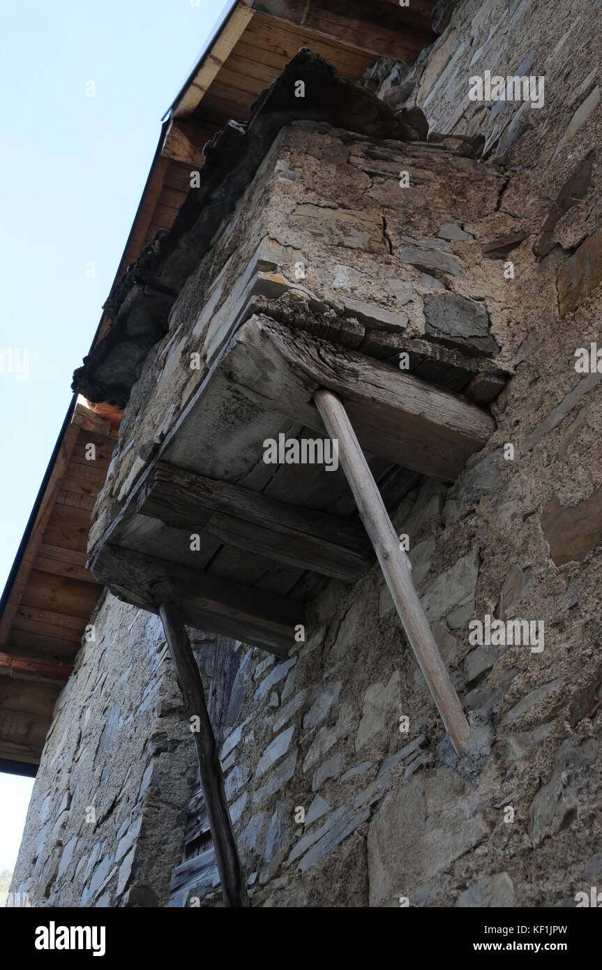 Die Verlassenen, Appennine, Dorf von Carrega Ligure, in der Region Piemont, Norditalien. Stockfoto