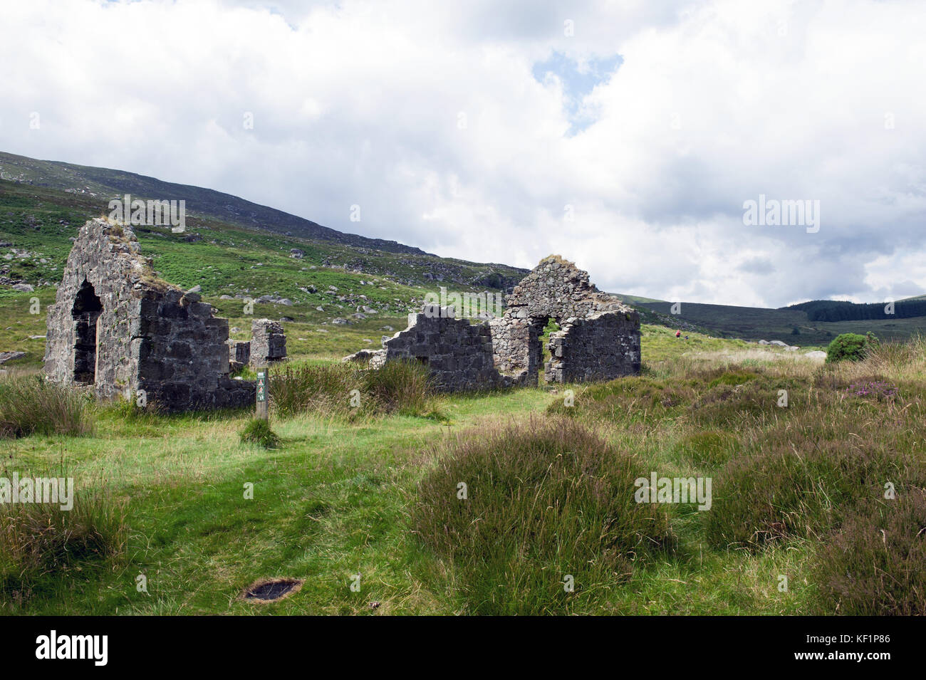 Ruinen in Glendalough, County Wicklow, Irland Stockfoto