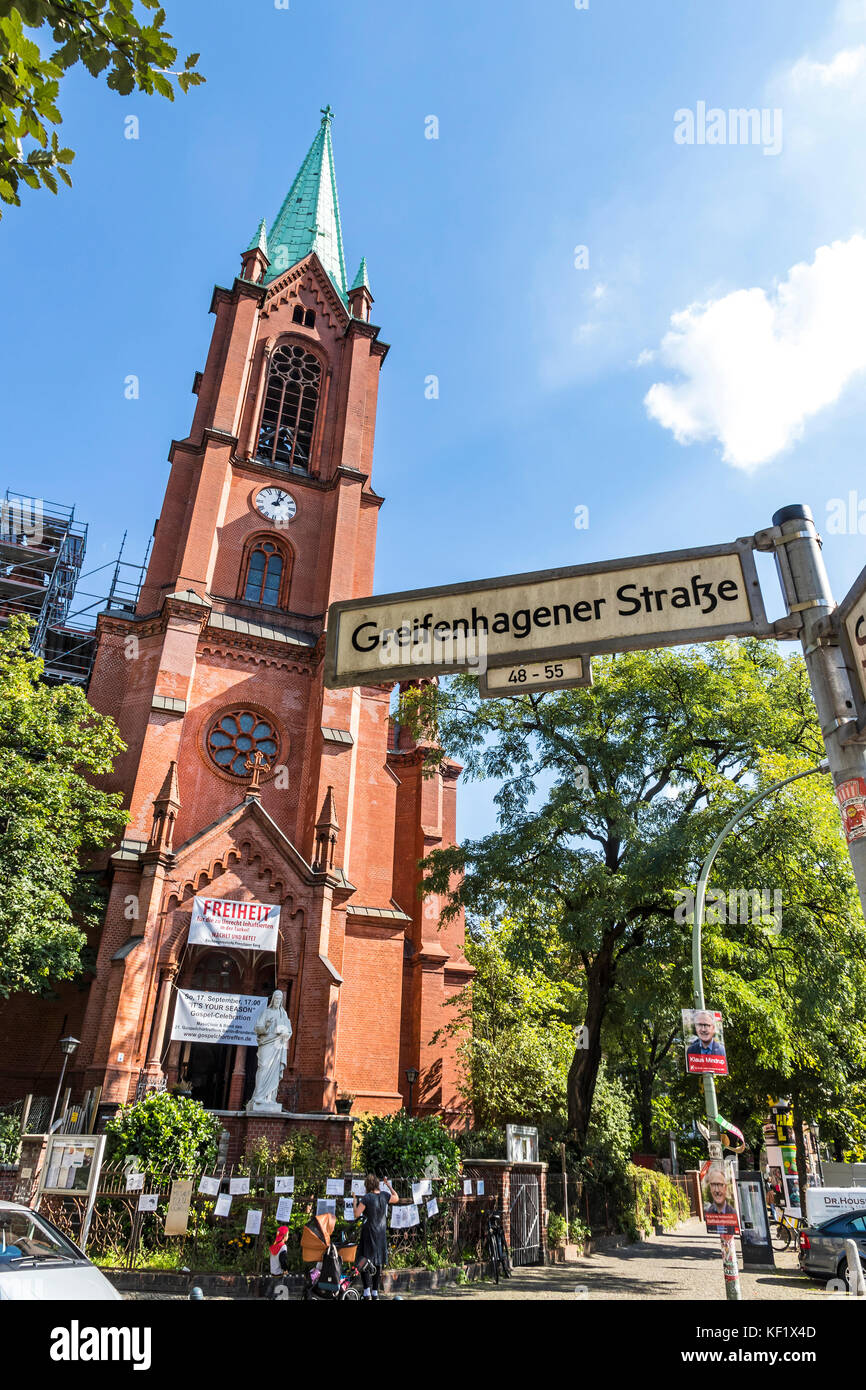 Gethsemane Kirche (deutsch: Gethsemanekirche) in Berlin, Deutschland Stockfoto