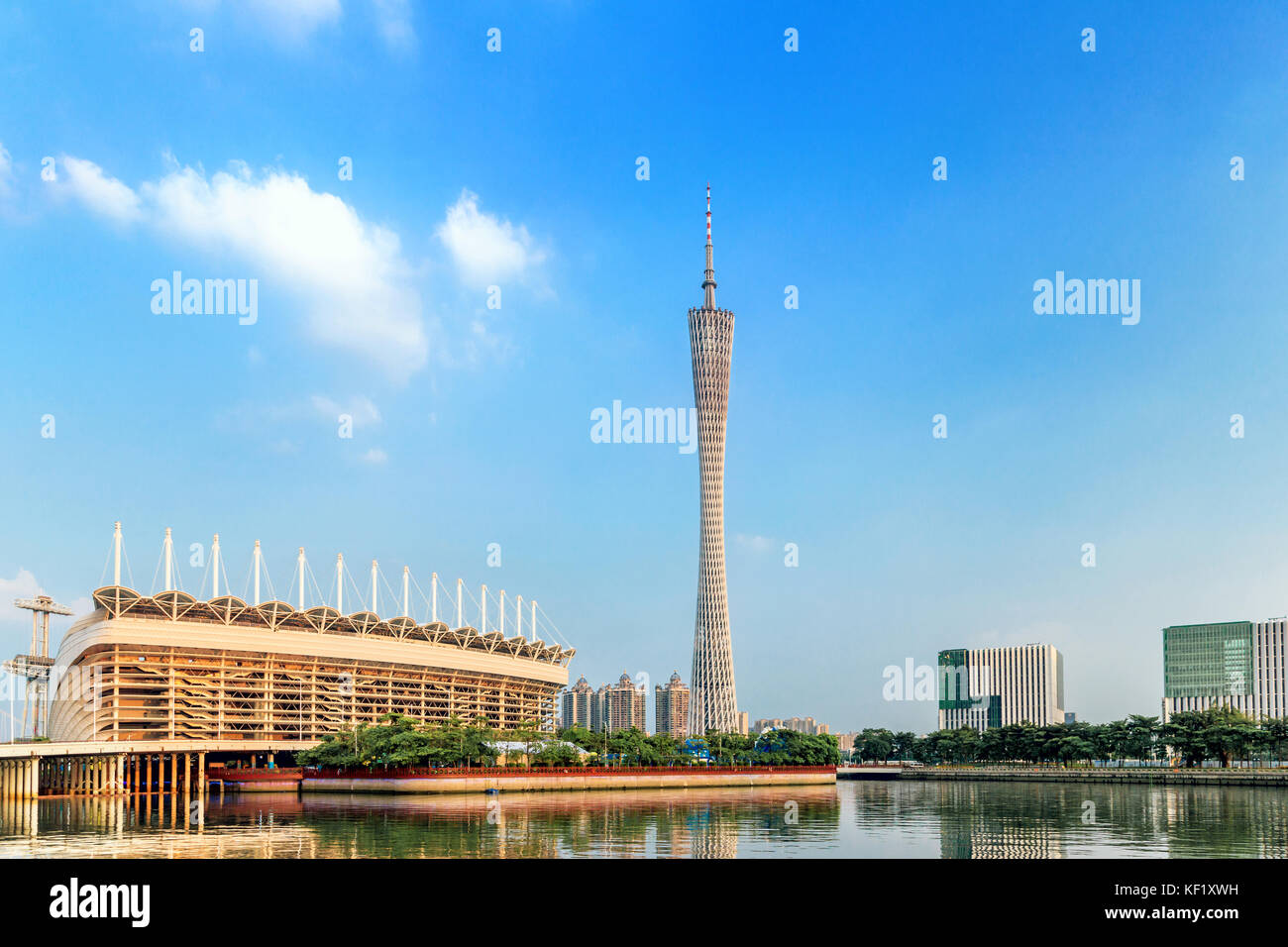 Urbane Landschaft von Guangzhou, China Stockfoto