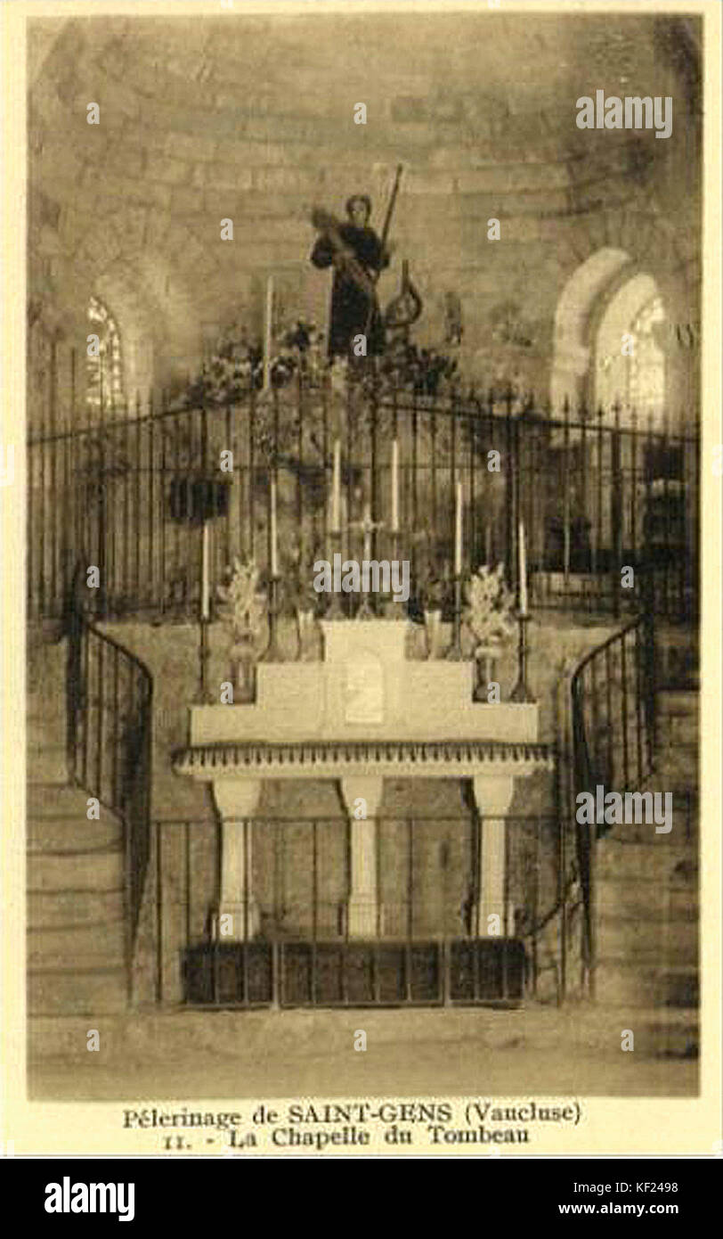 Le Beaucet Chapelle du Tombeau de Saint Gens Stockfoto