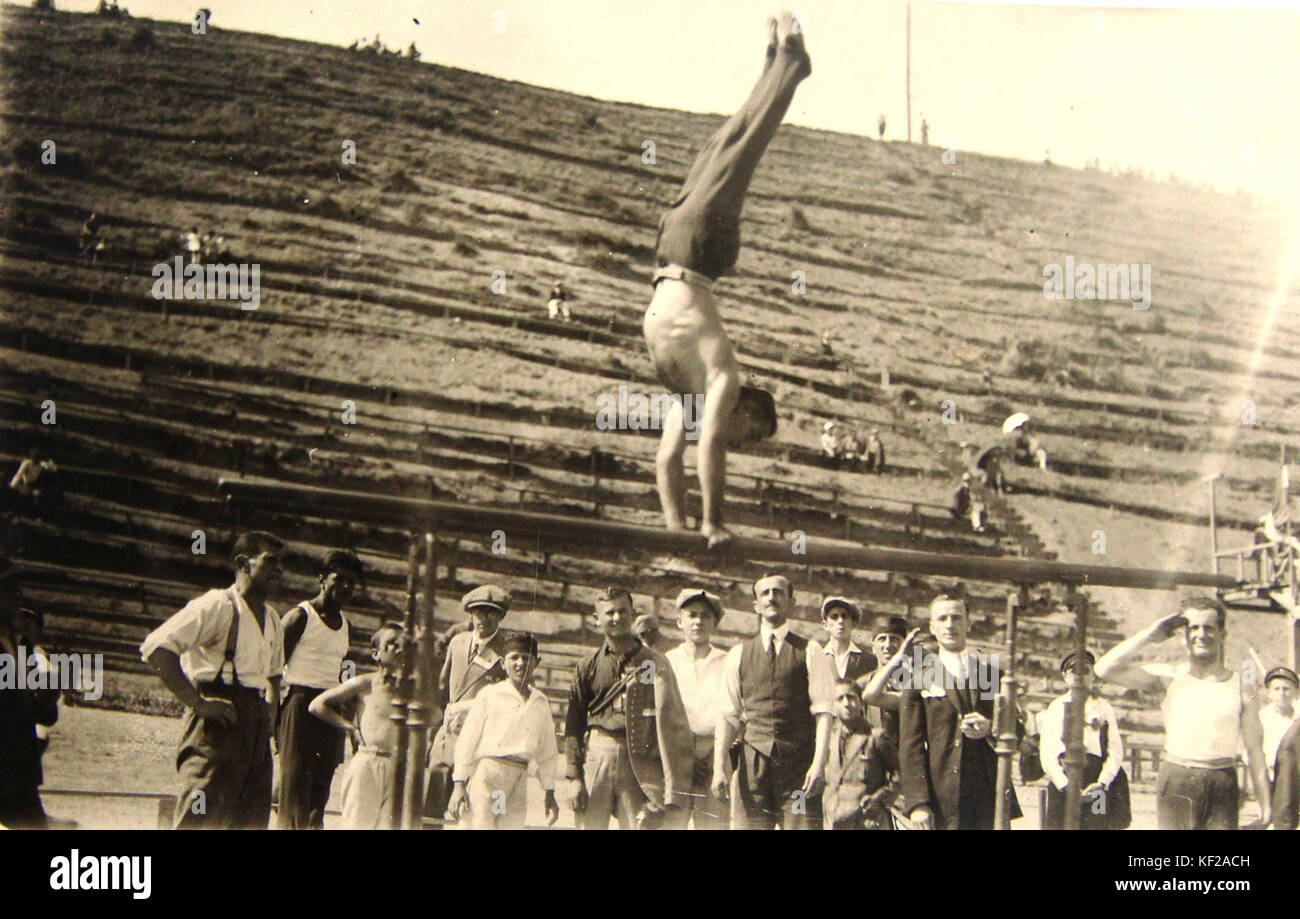 Gimnasticki slet vo Skopje Stockfoto