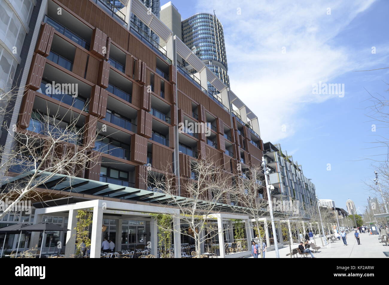Gebäude am neuen barangaroo Entwicklung in Darling Harbour, Sydney Stockfoto