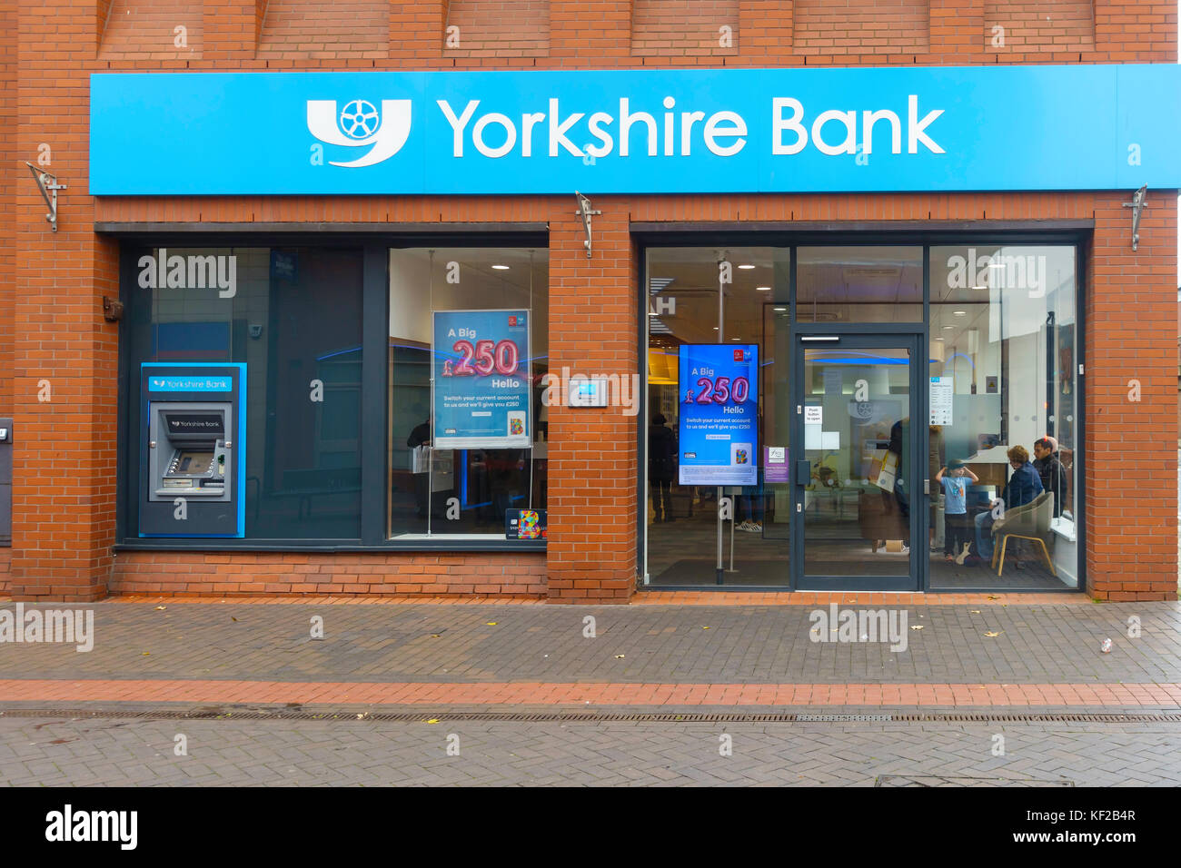 Ein Zweig der Yorkshire Bank in Middlesbrough, Cleveland, England Großbritannien Stockfoto
