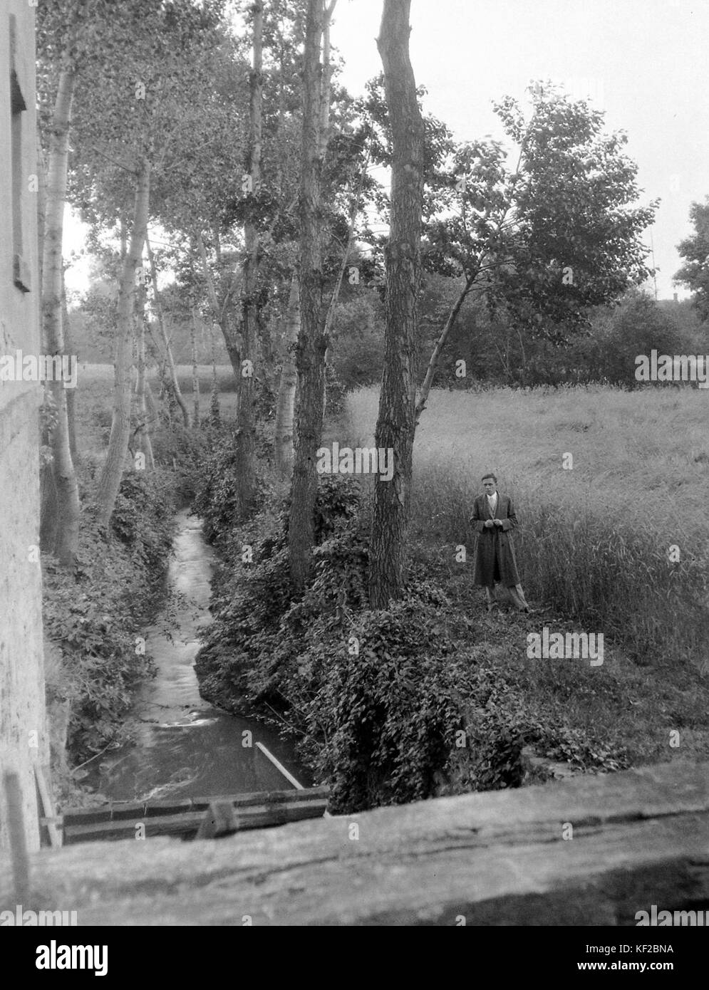 Stream, Mühle, Mensch, Landschaft 4641 Stockfoto