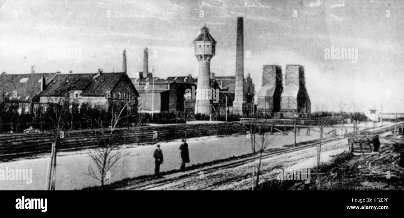 Torfkraftwerk Wiesmoor 1910 Stockfoto