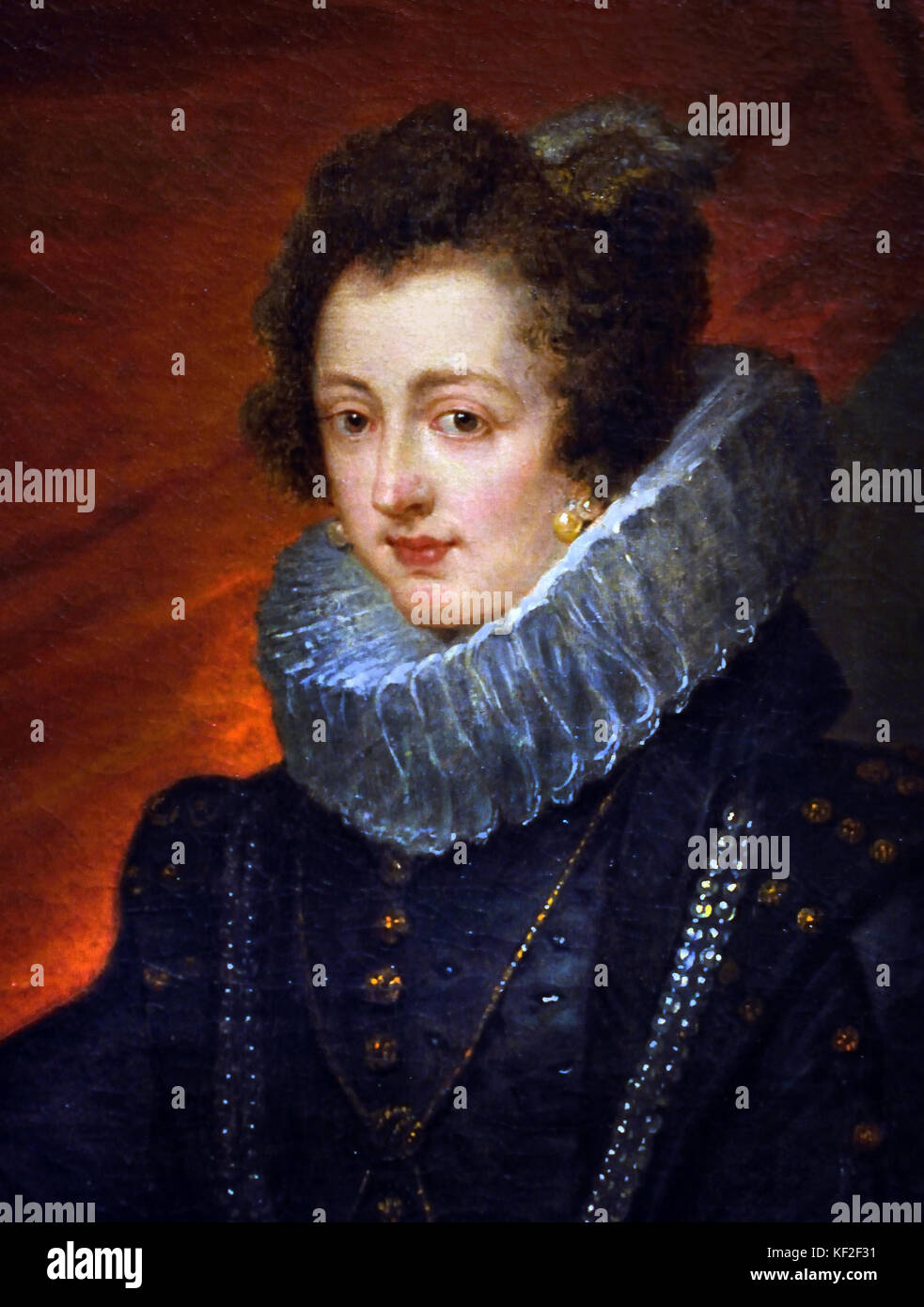 Elisabeth von Frankreich 1602 - 1644 Königin von Spanien Frau von König Philipp IV. von Spanien. Peter Paul Rubens (1577-1640) Maler in der flämischen Barockmalerei Tradition. Antwerpen, Antwerpen, Belgien, Stockfoto