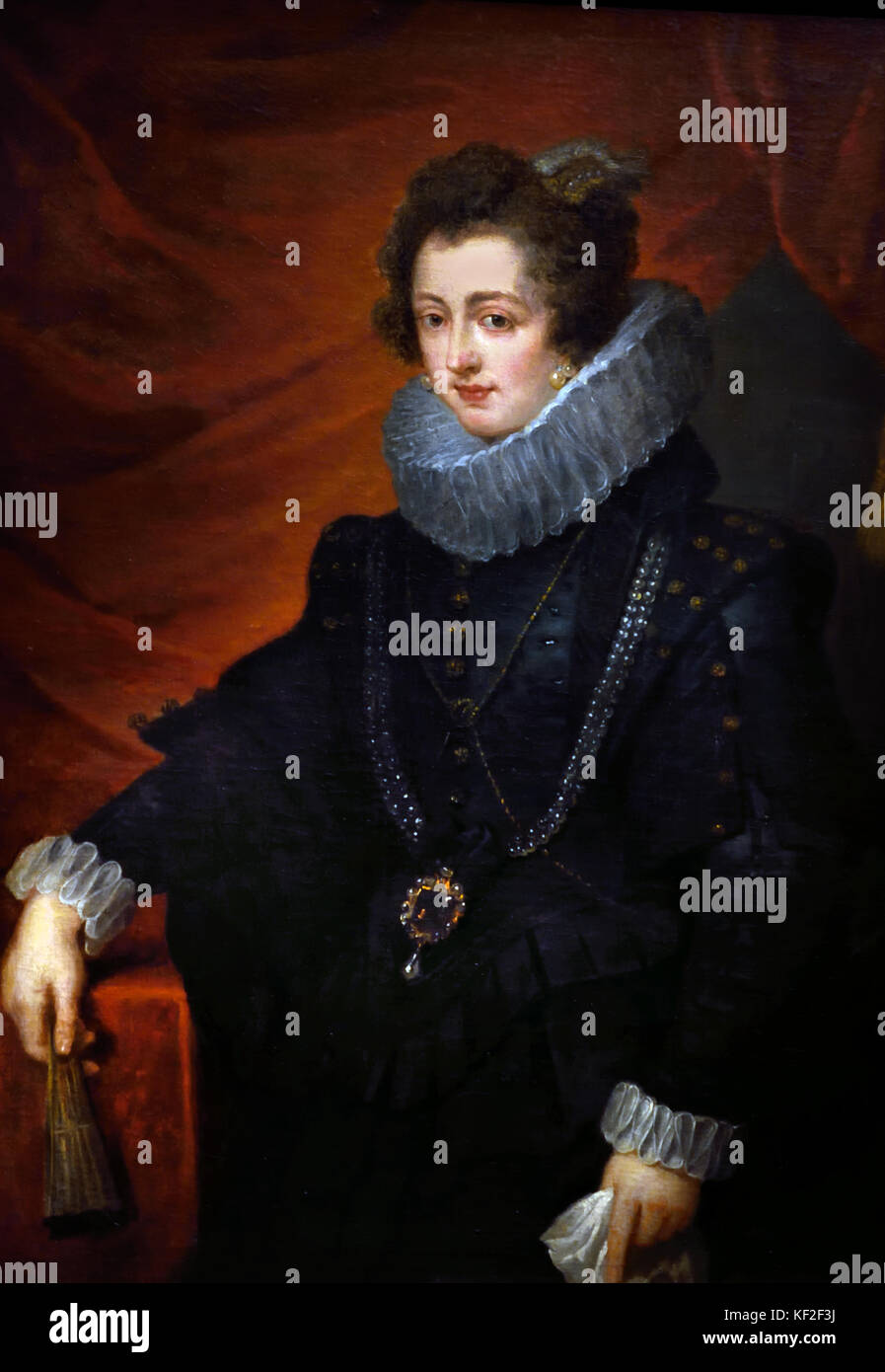 Elisabeth von Frankreich 1602 - 1644 Königin von Spanien Frau von König Philipp IV. von Spanien. Peter Paul Rubens (1577-1640) Maler in der flämischen Barockmalerei Tradition. Antwerpen, Antwerpen, Belgien, Stockfoto