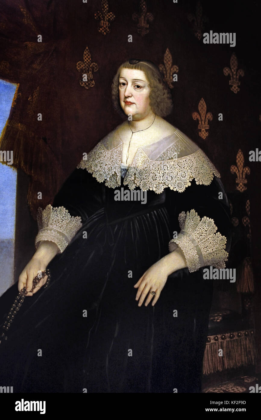 Marie de Médicis reine de Frankreich - Maria de Medici, Königin von Frankreich 1638 von Frans Pourbus der jüngeren - Frans II (1569 - 1622) war ein flämischer Maler Antwerp Flandern Belgien Stockfoto