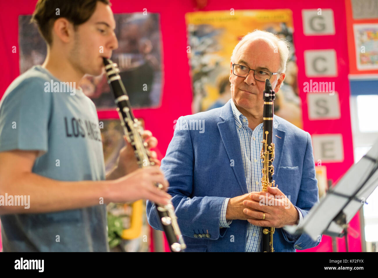 David Campbell - Klarinette MusicFest Aberystwyth Juli 2017 Stockfoto