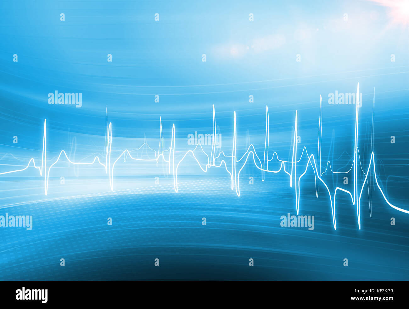 Medizinischer Hintergrund, Geeignet für Gesundheitswesen und medizinische Nachrichten Thema, 3D-Rendering, 3D-Darstellung Stockfoto